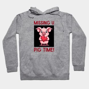 Missing You Pig Time | Pig Pun Hoodie